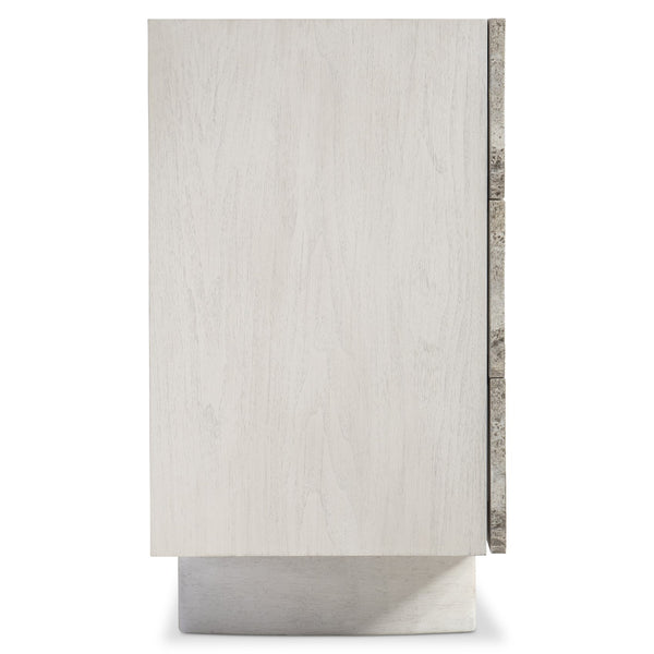 Bernhardt Bernhardt Sereno Walnut & Silver Travertine Buffet — Rustic Modern Storage, Soft-Close Drawers, 72" 329132