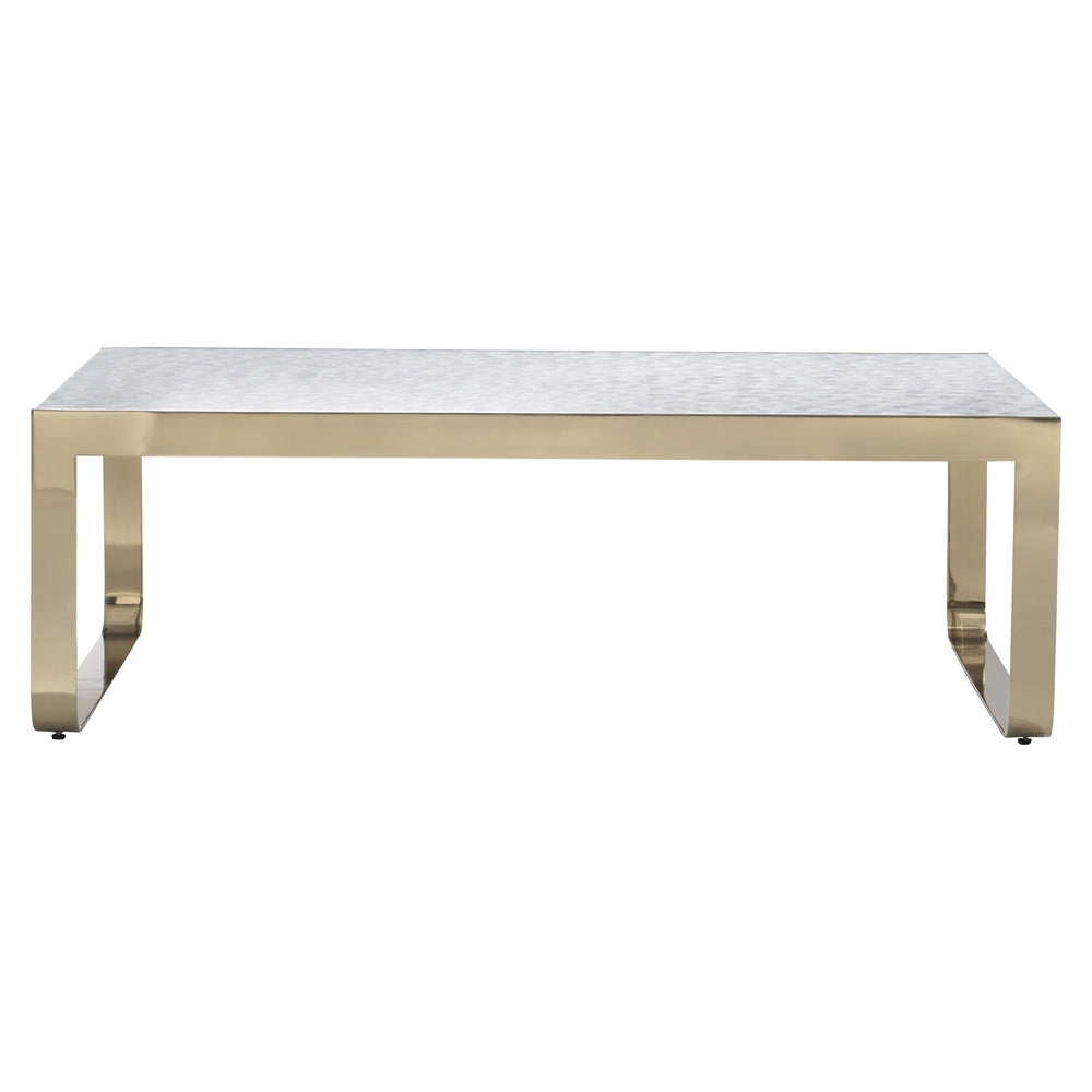 Bernhardt Bernhardt Capiz Shell Aster Cocktail Table With Brass-Plated Base, 52" Rectangular Luxe Accent 321021