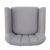 Christopher Knight Home® - Noble House - Merel Mid Century Modern Light Grey Fabric Club Chair