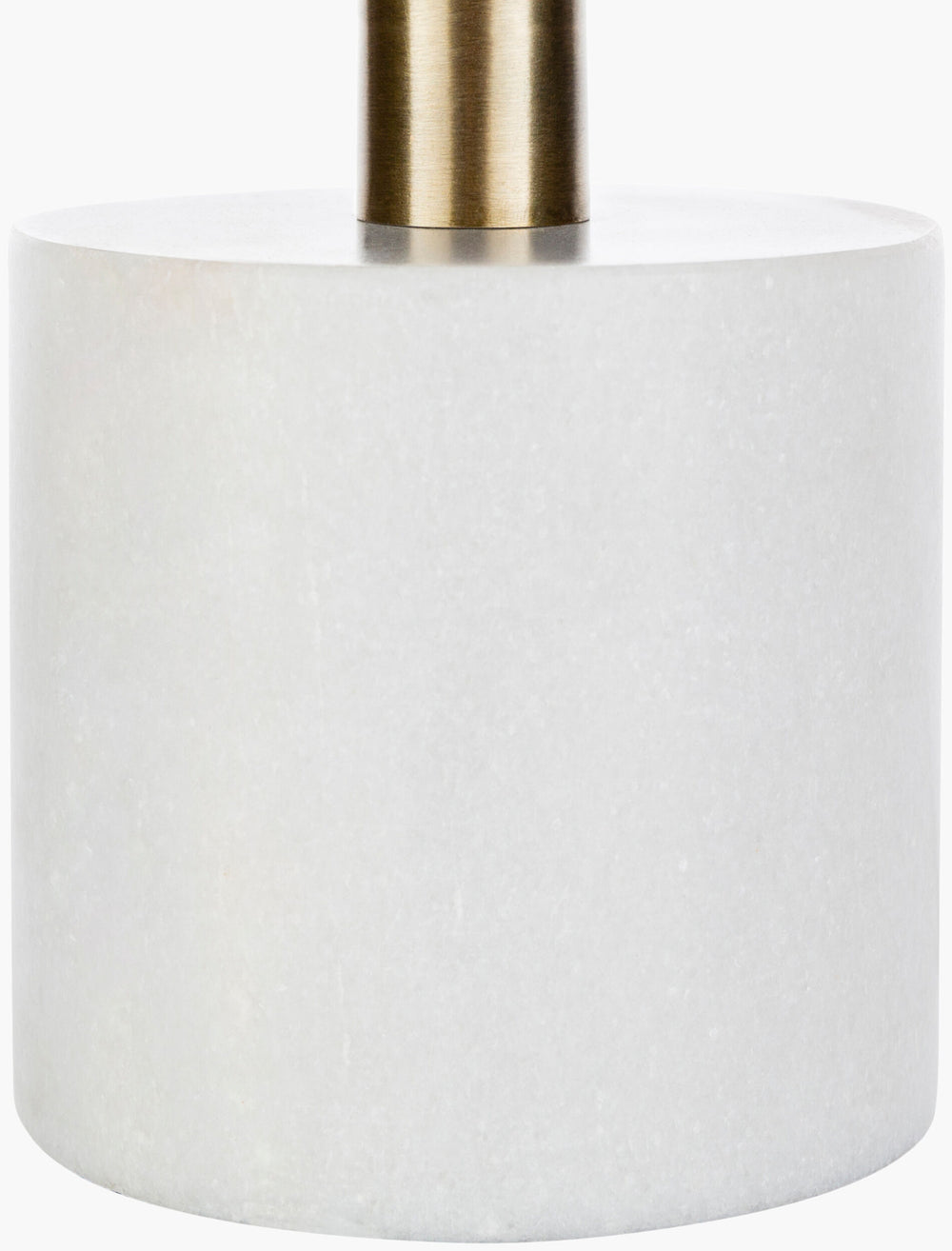 Surya Una Modern Stainless Steel Accent Table Lamp With Marble Base – 12" Stylish Home Lighting Piece Body, Metallic ,Brass,Base, White Stainless Steel,Marble,Glass Una-001