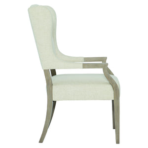 Bernhardt Bernhardt Santa Barbara 7-Piece Dining Set With Extendable Table, Cerused Oak Veneers & Tan Upholstery Sandstone; Textured Cameo K1935