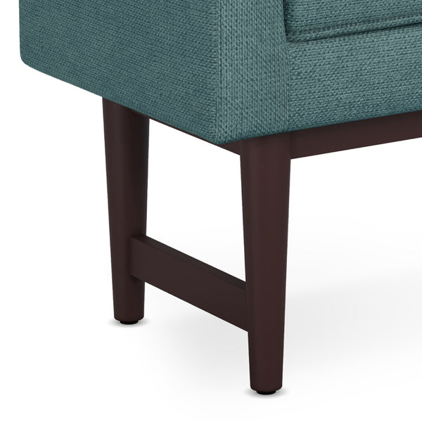 English Elm Scott - Versatile Smoky Teal Ottoman Bench For Entryway, Living Room, Or Bedroom Seating Solution B136P159257-GIGA