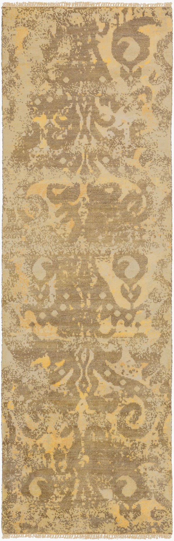 Surya Uncharted Hand-knotted Wool Rug 2'6" X 8' – Elegant, Durable Design For Timeless Home Décor Enhancements Tan Wool Und2001-268