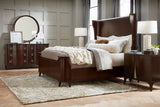 Bella Donna California King Panel Bed Dark Wood  Hooker Furniture