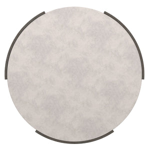 Bernhardt Bernhardt Prado Round Cocktail Table With Buff Glass-Reinforced Concrete Top And Porcini Wood Base 324016B