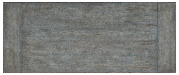 Hooker Furniture Commerce Belgian Stonewashed Console Table With Soft-Close Drawers, Tapered Legs, Pine Veneer Charm 7228-85097-45