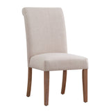 Hazel Slipcovered Rolled Back Parsons Chairs (Set of 2)