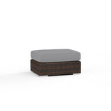 Montecito Ottoman in Canvas Granite w/ Self Welt SW2501-OTT-5402 Sunset West