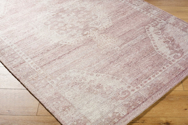 Livabliss Unique Hand Tufted Polyester Accent Rug with Low Pile Transitional Pattern for Entryways Dusty Rose, Blu 2'6" x 8' UNQ2317-268