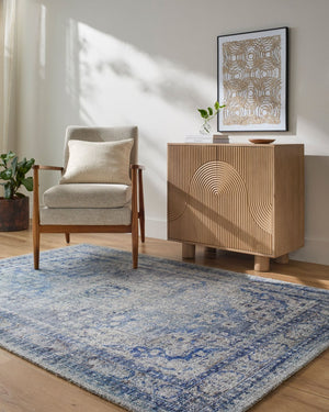 Livabliss Unique Hand Tufted Artisan Accent Rug Low Pile Polyester Transitional Entryway Decor Cobalt, Slate 2' x 3' UNQ2318-23