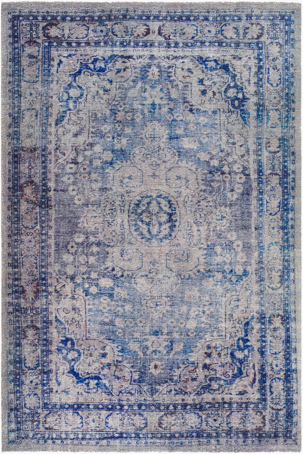 Livabliss Unique Hand Tufted Artisan Accent Rug Low Pile Polyester Transitional Entryway Decor Cobalt, Slate 2' x 3' UNQ2318-23