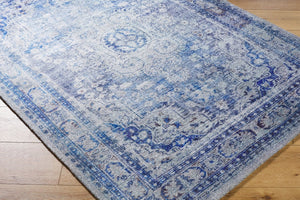 Livabliss Unique Hand Tufted Artisan Accent Rug Low Pile Polyester Transitional Entryway Decor Cobalt, Slate 2' x 3' UNQ2318-23
