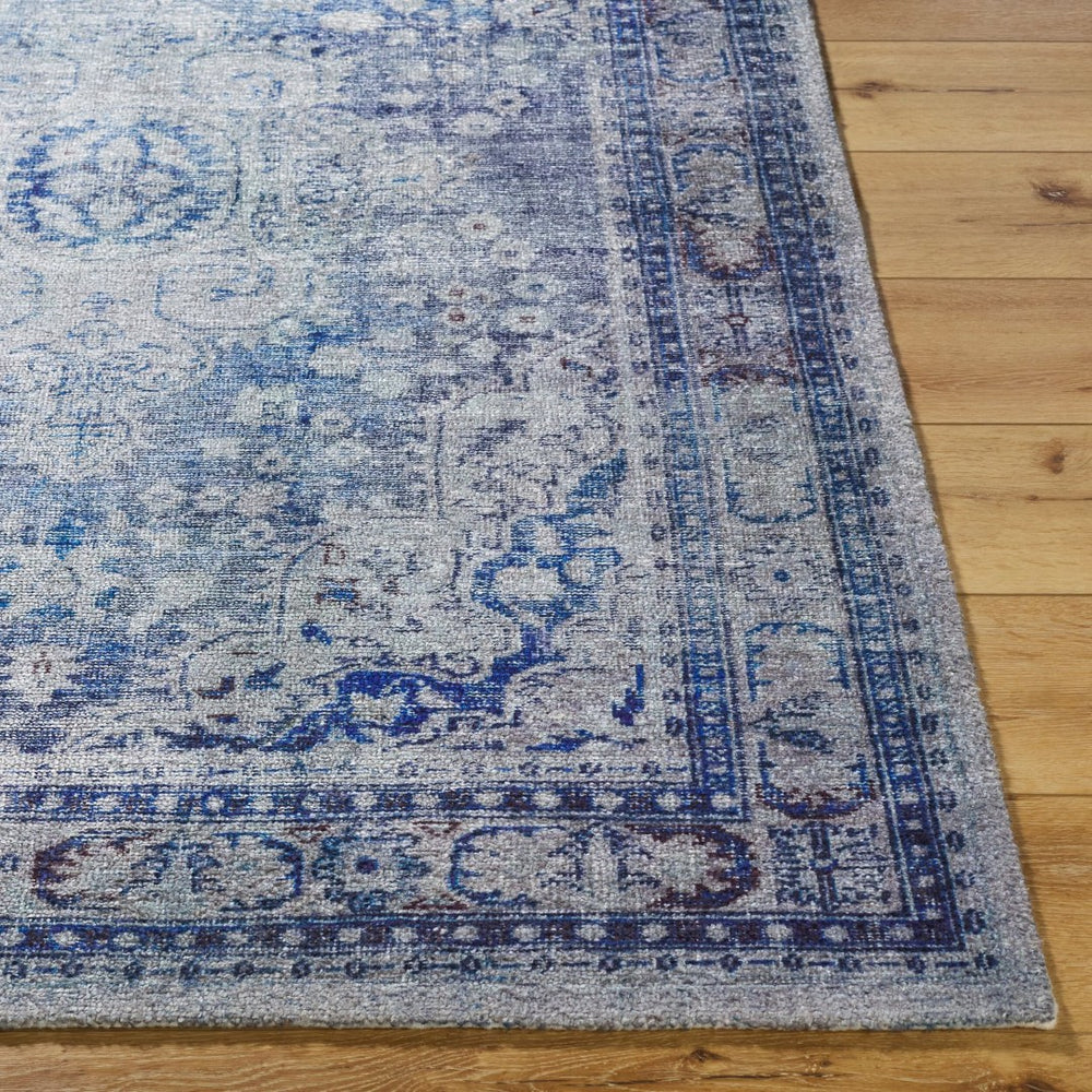 Livabliss Unique Hand Tufted Artisan Accent Rug Low Pile Polyester Transitional Entryway Decor Cobalt, Slate 2'6" x 8' UNQ2318-268
