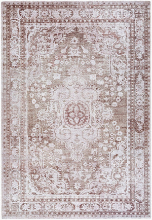 Livabliss Unique Hand Tufted Polyester Accent Rug Country Cottage Style for Entryway or Bathroom Taupe, Ivory 2'6" x 8' UNQ2320-268