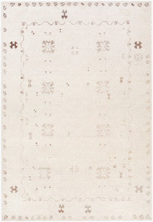 Livabliss Unique Hand Tufted Polyester Accent Rug Country Cottage Style for Entryways and Bedrooms Ivory, Taupe 9' x 12' UNQ2322-912