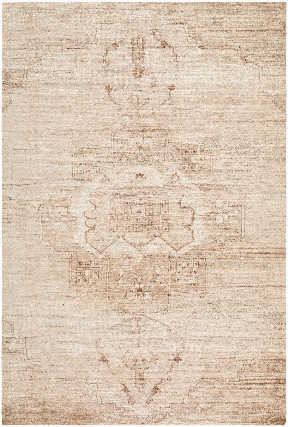 Livabliss Unique Hand Tufted Polyester Accent Rug Soft Traditional Pattern for Entryway or Bedroom Beige, Sandsto 8'6" x 11'6" UNQ2326-86116