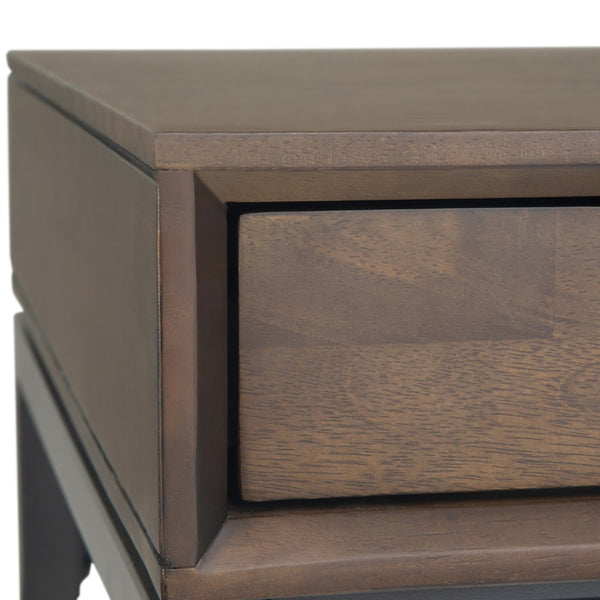 English Elm Banting Mid Century Desk In Walnut Brown - Stylish Workspace With Smart Storage & Industrial Touch B136P158455