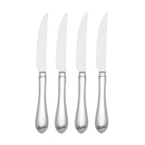 Reed And Barton Hammered Antique Steak Knives, 4-Piece Set, 18/10 Stainless Steel