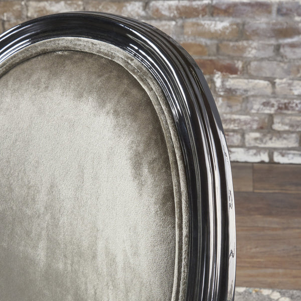 English Elm Christopher Knight Home® - Kd Dining Chair - Elegant Grey Velvet Upholstered Seat With Iconic Round Backrest & Fluted Legs 60352.00NVLT