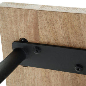 English Elm Berkeley - Industrial-Modern Entryway Bench In Natural Mango Wood With Sturdy Metal Legs & Unique Grain B136P158492