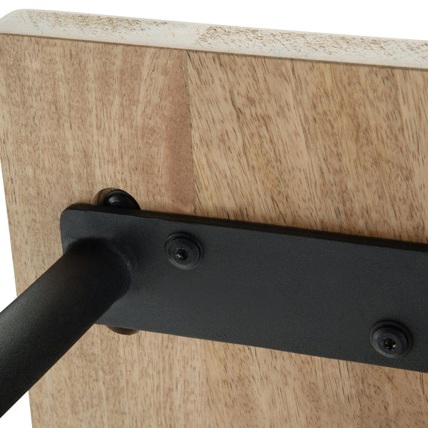 English Elm Berkeley - Industrial-Modern Entryway Bench In Natural Mango Wood With Sturdy Metal Legs & Unique Grain B136P158492