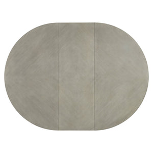 Bernhardt Bernhardt Cornelia Round Dining Table With Expanding 20" Leaf, Nebbia Ash Finish, Adjustable Glides K1947