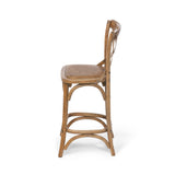 Wooden Cross Back Counter Stool EFS81570 Park Hill