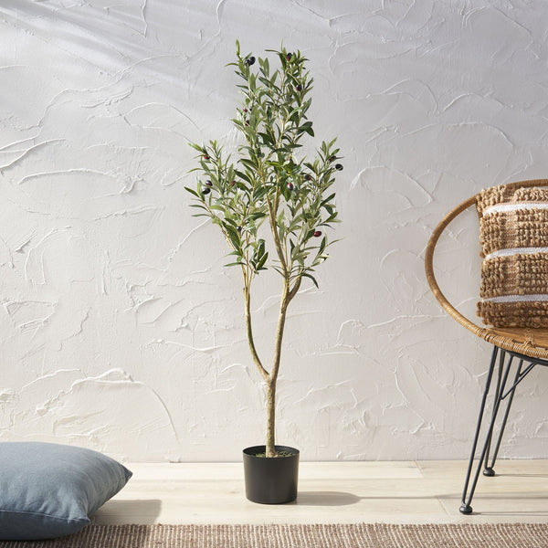 English Elm 120cm Artificial Olive Tree Faux Mediterranean Botanical with Realistic Foliage 70526.00
