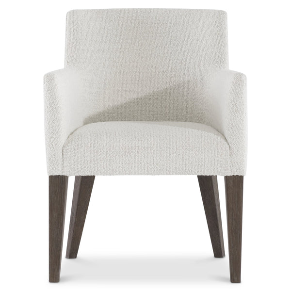 Bernhardt Bernhardt Outline Arm Chair — Casual Modern Upholstered Seat With Cassel Oak Legs, Performance Fabric 360544