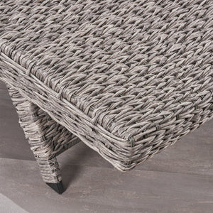 English Elm Christopher Knight Home® - Crete Wicker Chaise Lounge - Stylish, Adjustable Outdoor Seating For Patios, Pools & Coastal Retreats 58997.00MP2
