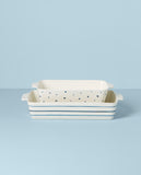 Lenox Blue Bay Rectangular Bakers 2-Piece Set Multi, WHITE STONEWARE 894648