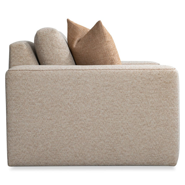 Bernhardt Bernhardt Vaughn Swivel Chair — Transitional 360° Accent Seating With Oversized Track Arms & X Stitching - Made to Order P1092SA