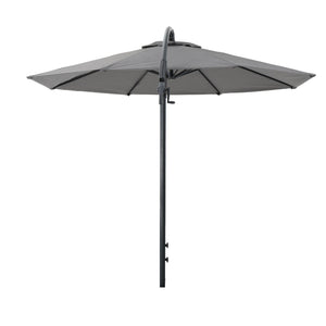 English Elm Christopher Knight Home® - Simple Banana Shape Hanging Umbrella – Modern Gray Design, Lightweight Aluminum, Easy Installation 60641.00GRY