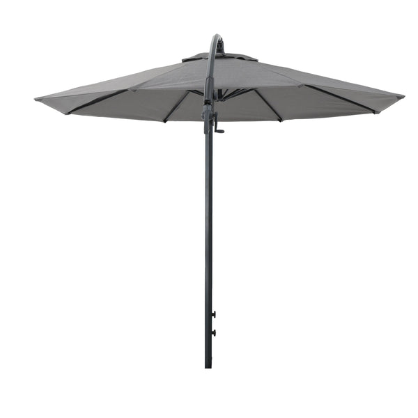English Elm Christopher Knight Home® - Simple Banana Shape Hanging Umbrella – Modern Gray Design, Lightweight Aluminum, Easy Installation 60641.00GRY