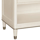 Grace One Drawer Nightstand with USB Port White with Opulent Opal Finish P377140 Pulaski Furniture