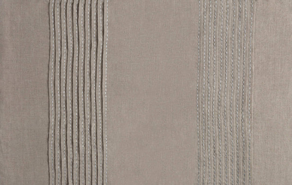 Surya Upton Elegant 68"W X 86"L Bed Skirt, Durable Linen Design For Modern Decor – 30-day Warranty Included Taupe Linen,Linen Upt8000-tskt