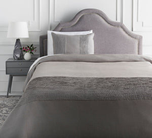 Surya Upton 68"W X 86"L Linen Duvet - Modern Style For A Revitalized Decor Space With 30-day Warranty Gray Linen,Linen Upt8002-tset