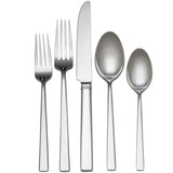 Reed And Barton Cole 65pc Stainless Steel Flatware Set, Sleek & Dishwasher Safe