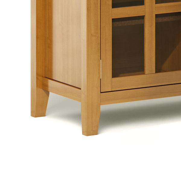 English Elm Artisan Solid Wood Sideboard Buffet - Honey Brown Elegance With Ample Storage & Timeless Design B136P158389