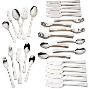 Lenox Gorham Biscayne 65-Piece Flatware Set Metallic, STAINLESS METAL 818552