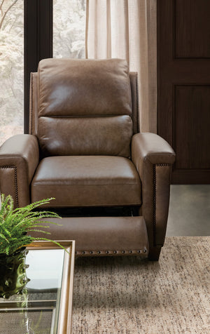 Hooker Furniture Julian Zero Gravity Power Recliner Top-grain Leather Bustle Back Formal Lounge Chair SS831-PHZ1-088