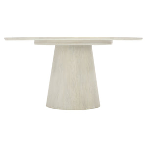 Bernhardt Bernhardt Alexa Round Dining Table 60" — Sandblasted White Oak Jicama Finish, Sculptural Pedestal Seating 6–8 K1598