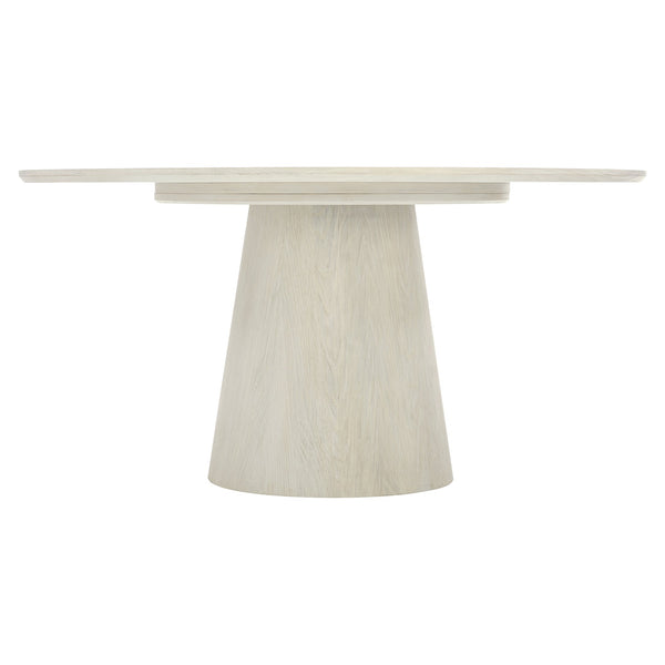Bernhardt Bernhardt Alexa Round Dining Table 60" — Sandblasted White Oak Jicama Finish, Sculptural Pedestal Seating 6–8 K1598