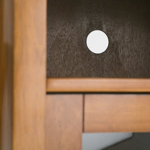 English Elm Warm Shaker Medium Storage Cabinet - Versatile Solid Wood Media Stand In Light Golden Brown Finish B136P159573-GIGA