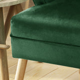 Christopher Knight Home® - Noble House - Mariposa Mid Century Emerald Velvet Accent Chair