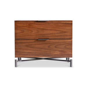 Bernhardt Bernhardt Brasea Suar Wood Nightstand with Usb Charging and Soft Close Drawers 32" W x 20" D x 26" H 394232