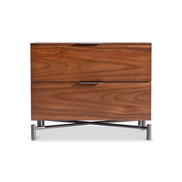 Bernhardt Bernhardt Brasea Suar Wood Nightstand with Usb Charging and Soft Close Drawers 32" W x 20" D x 26" H 394232