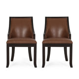 Christopher Knight Home® - Noble House - Thurber Contemporary Upholstered Birch Wood Dining Chairs - Set of 2