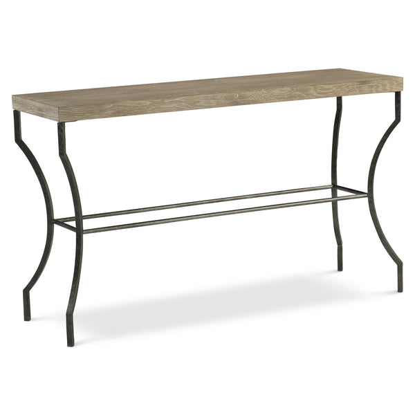 Bernhardt Bernhardt Tribeca Console Table — Wire‑Brushed Aurum Oak Top & Sculptural Barlow Steel Legs, 54" 333911