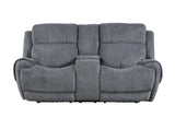 Parker House Spencer - Tide Graphite Power Reclining Sofa And Loveseat Grey 100% Polyester (W) Mspe-32ph-tgr